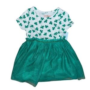 Cat & Jack St. Patty’s Day Shamrock Tutu Dress NWT Size 18 Months